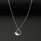 You Complete Me Cat Heart Couple Necklace