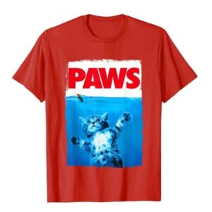 Paws Cat and Mouse T-Shirt Cranberry