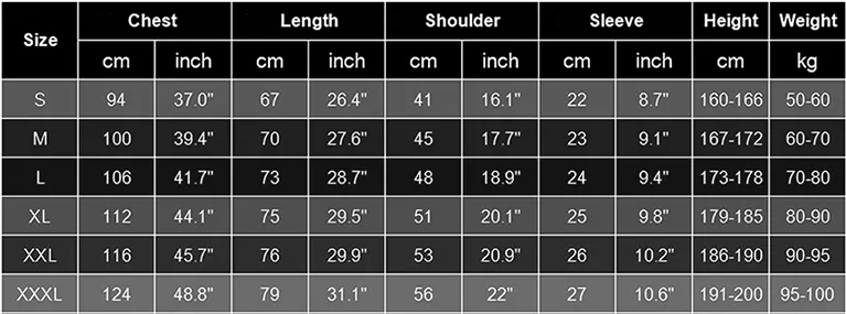 Paws Cat and Mouse T-Shirt Size Chart
