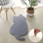 Soft and Snuggly Plush Cat Rug
