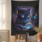 Mythical Kitty Tapestry Home Decor Wall Art